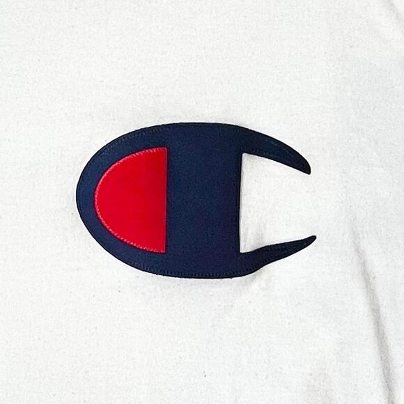 Champion XL Long Sleeve Shirt White | Oversized Logo | Streetwear Essential - Picture 2 of 8